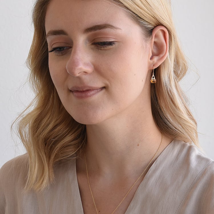 Citrínové náušnice 71166