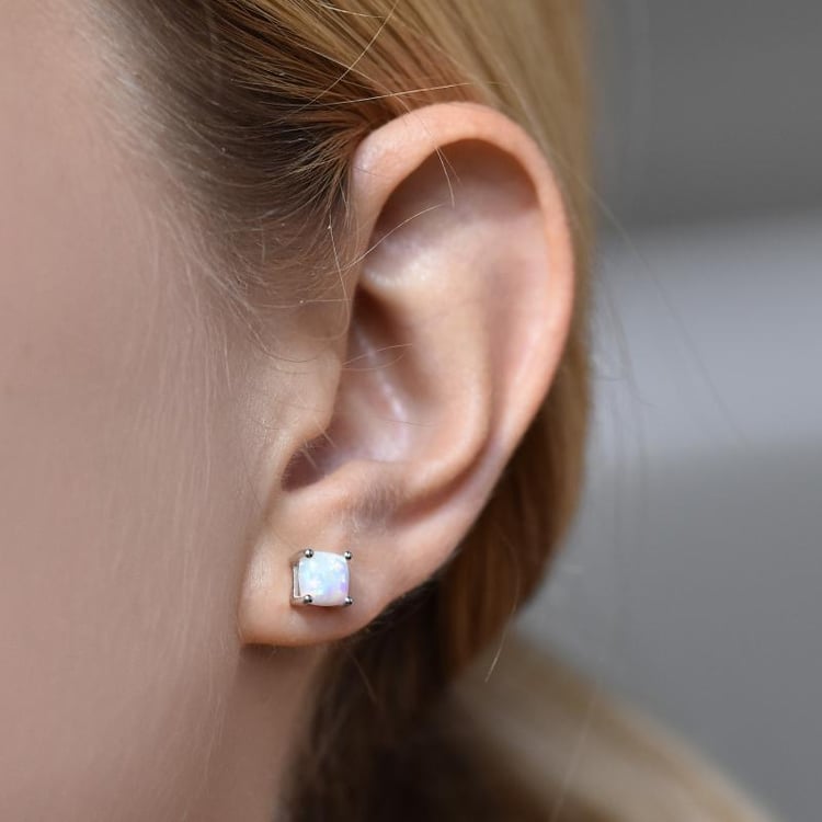 Zlaté náušnice s opály 23111