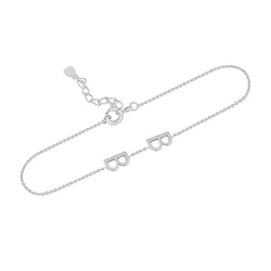 Stříbrný náramek se 2 písmenky podle vaší volby Annika