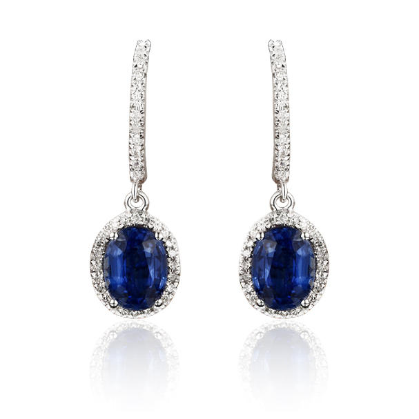 Zlaté kianitové náušnice