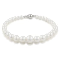 Něžný náramek s bílými perlami Pyah