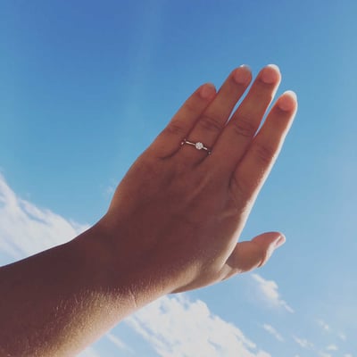 Zásnubní prsten s diamantem