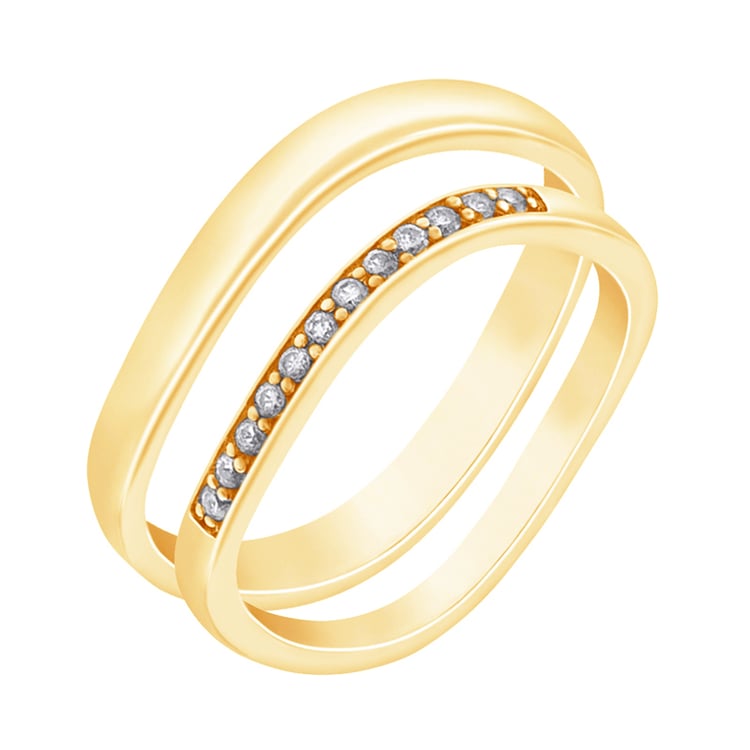 Snubní prsteny ze zlata s diamanty 70945