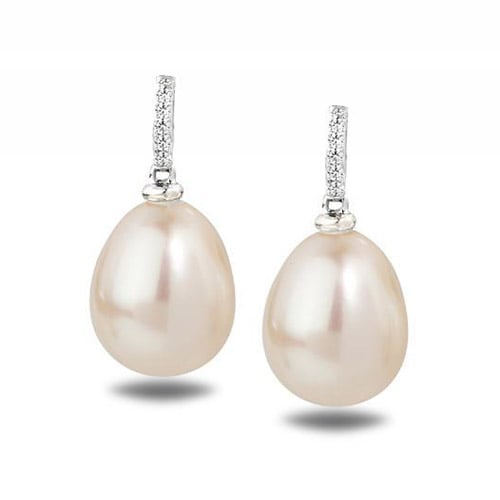Perlové náušnice s diamanty Dudey 24727