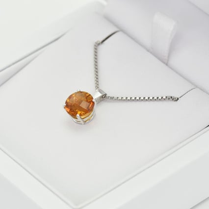 Zlatý přívěsek s 1.70ct citrínem Icy
