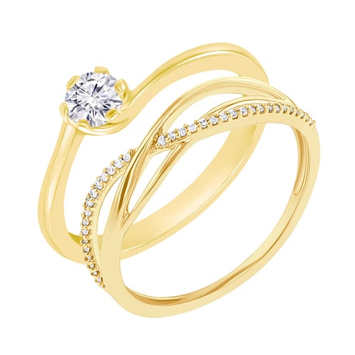 Set prstenů s možností výběru diamantu Izabelle