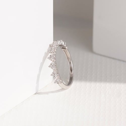 Srdíčkový eternity prsten s lab-grown diamanty Mihai