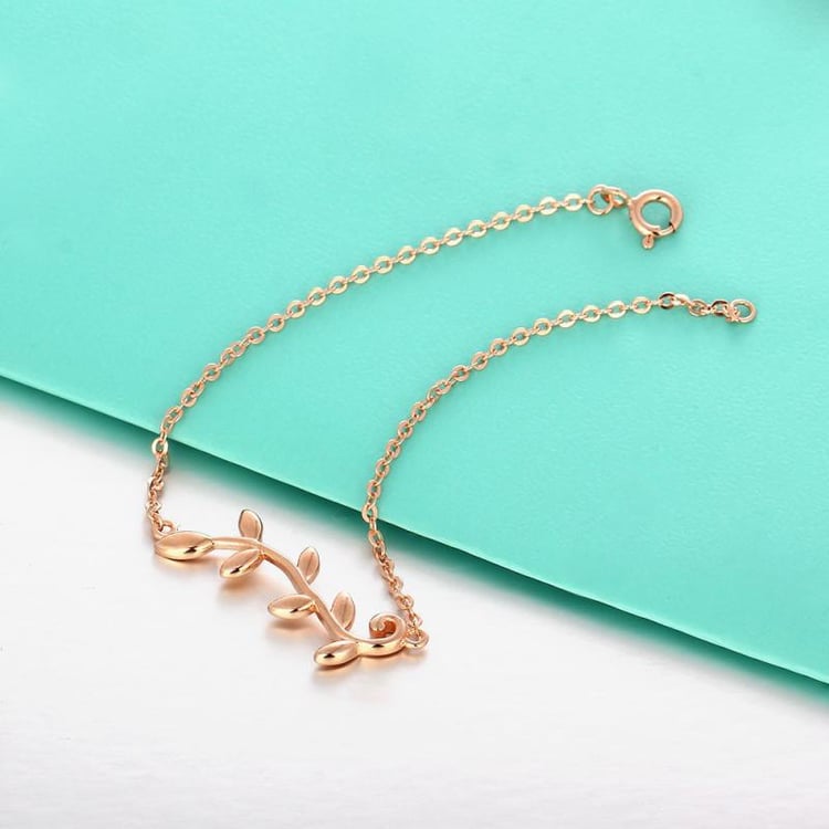 Náramek pozlácený růžovým zlatem Dijana 7479