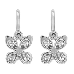 Zlaté dětské náušnice ve tvaru motýlka Madeleine