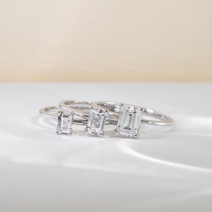 Zásnubní prsten s emerald diamantem Olson