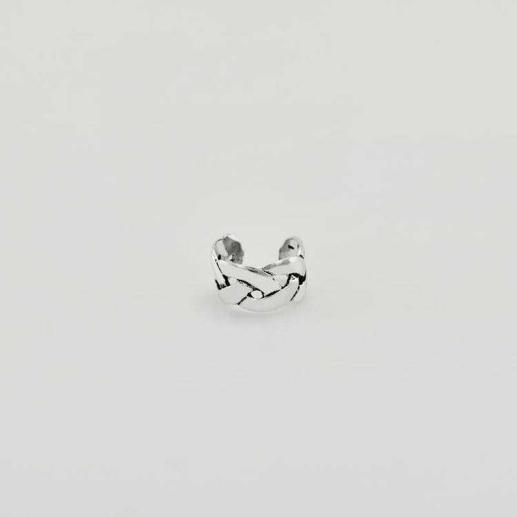 Stříbrný ear cuff 35907