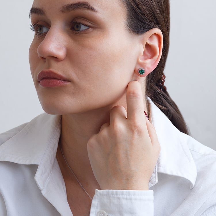 Smaragdová kolekce šperků ze zlata Odetta 133343