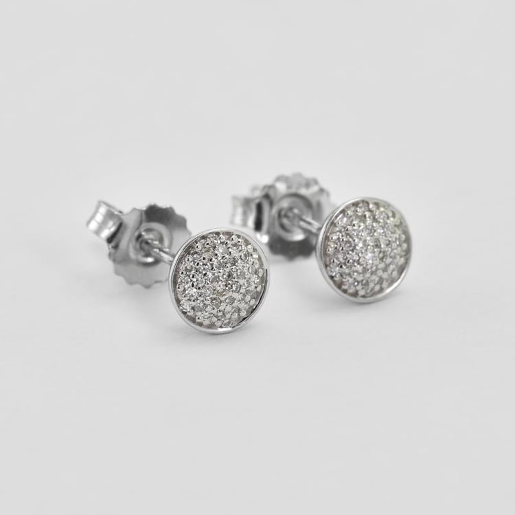 Napichovací diamantové náušnice ze zlata 44919