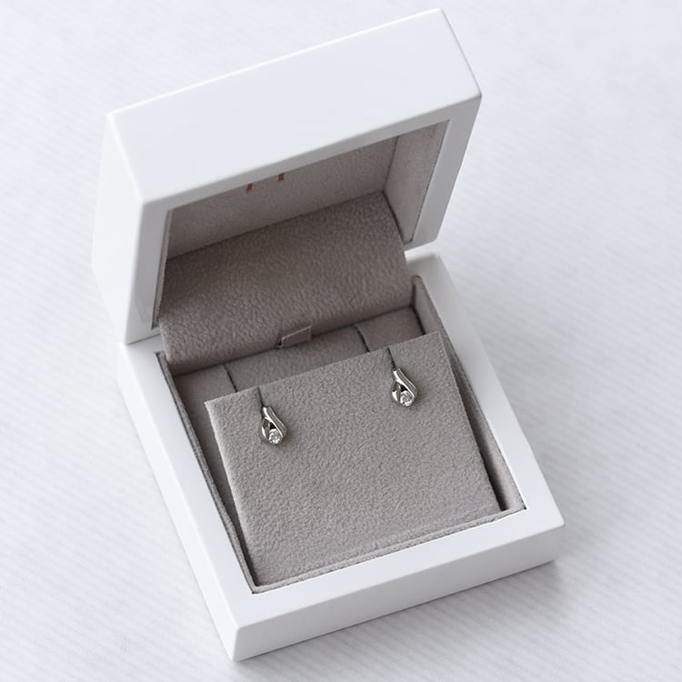 Náušnice s moissanity Fox 104999