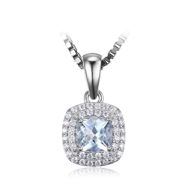 Akvamarínový náhrdelník 23328