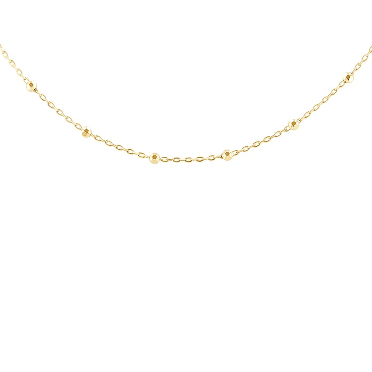 Řetízek s kuličkami 45 cm ze 14k zlata 137437