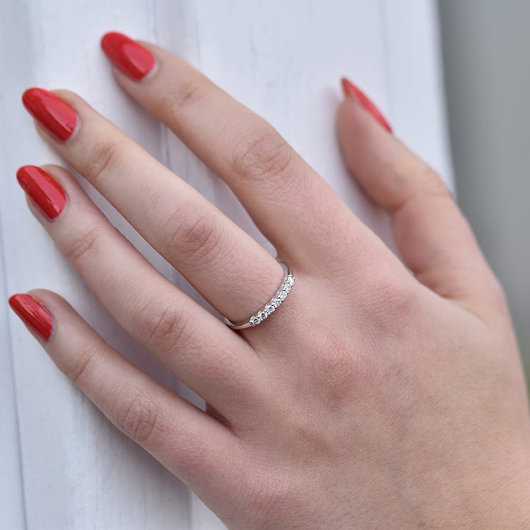 Eternity prsten z bílého zlata 94434