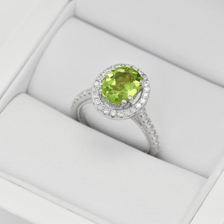 Olivínový prsten 25099