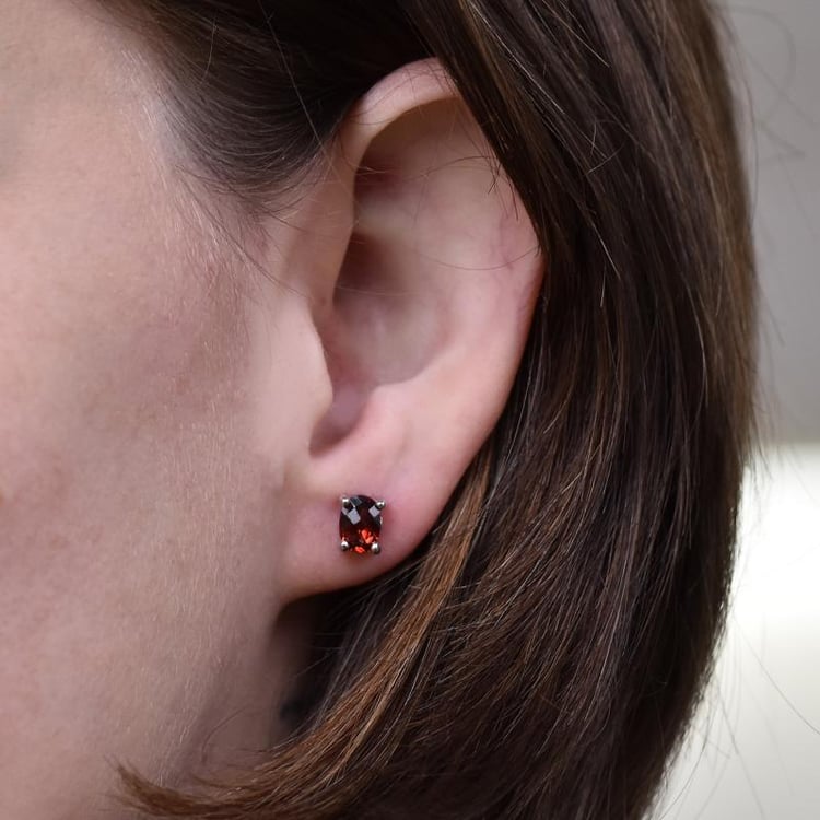 Náušnice s granáty 26126