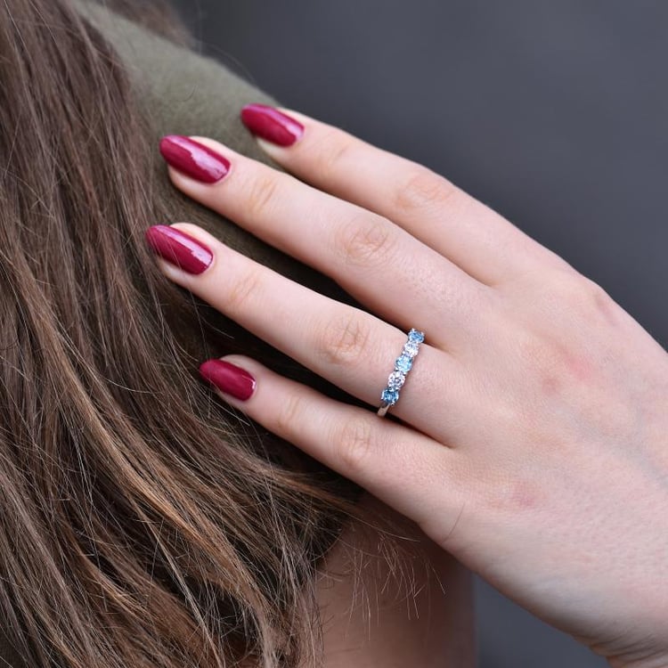 Topazový eternity prsten 31415