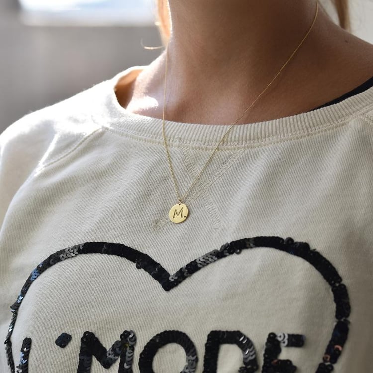 Zlatý přívěsek s černým diamantem 34188