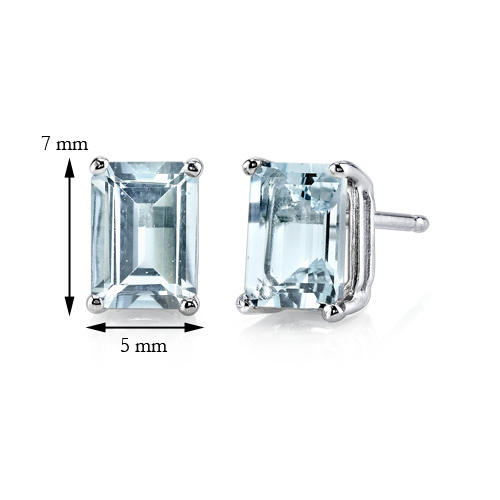 Akvamarínové náušnice Druscila 7981