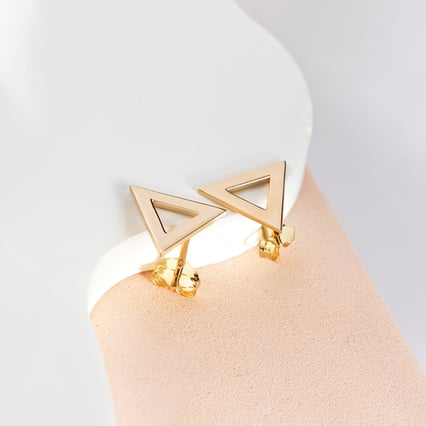 Náušnice zlaté trojúhelníky AirTriangl