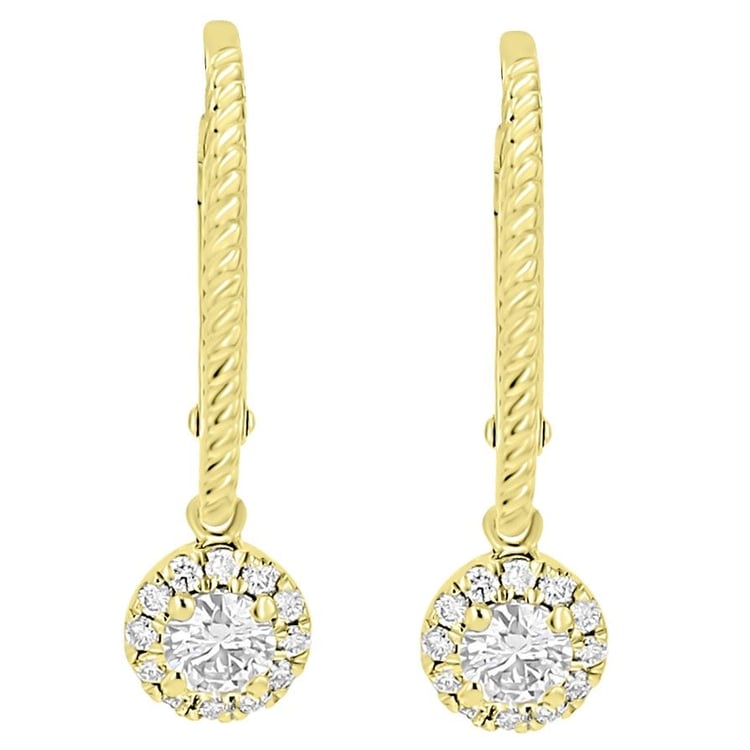 Stříbrné náušnice s lab-grown diamanty Mona