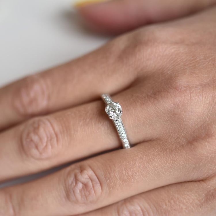 Zásnubní diamantový prsten 17965