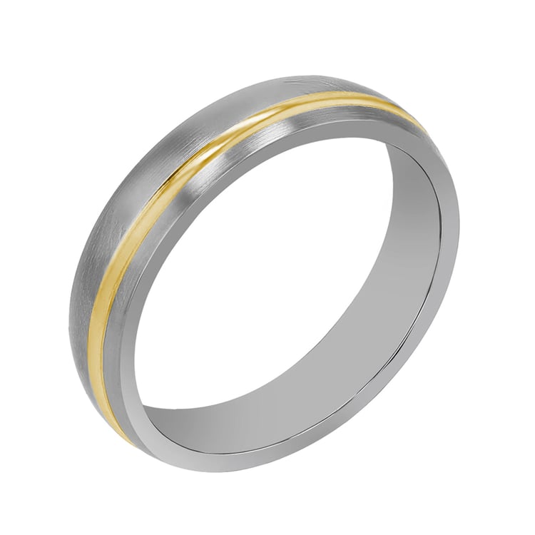 Snubní prsteny z titanu a zlata Gould 107423