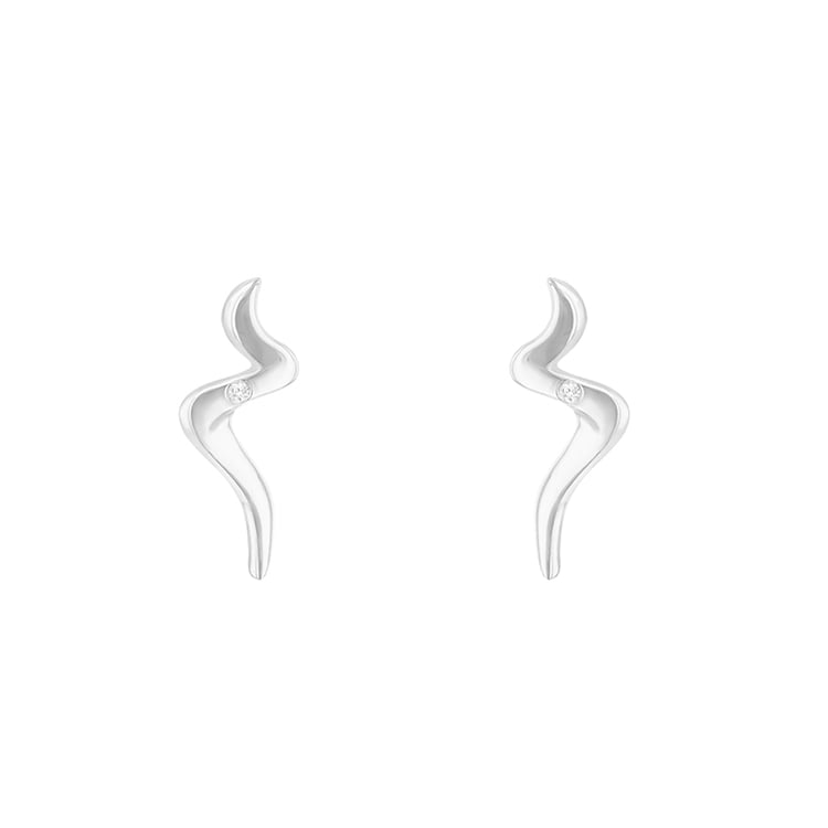 Elegantní stříbrné náušnice