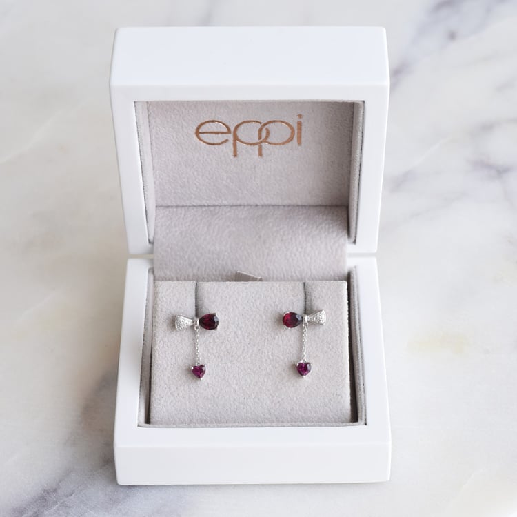 Náušnice s granáty 86787