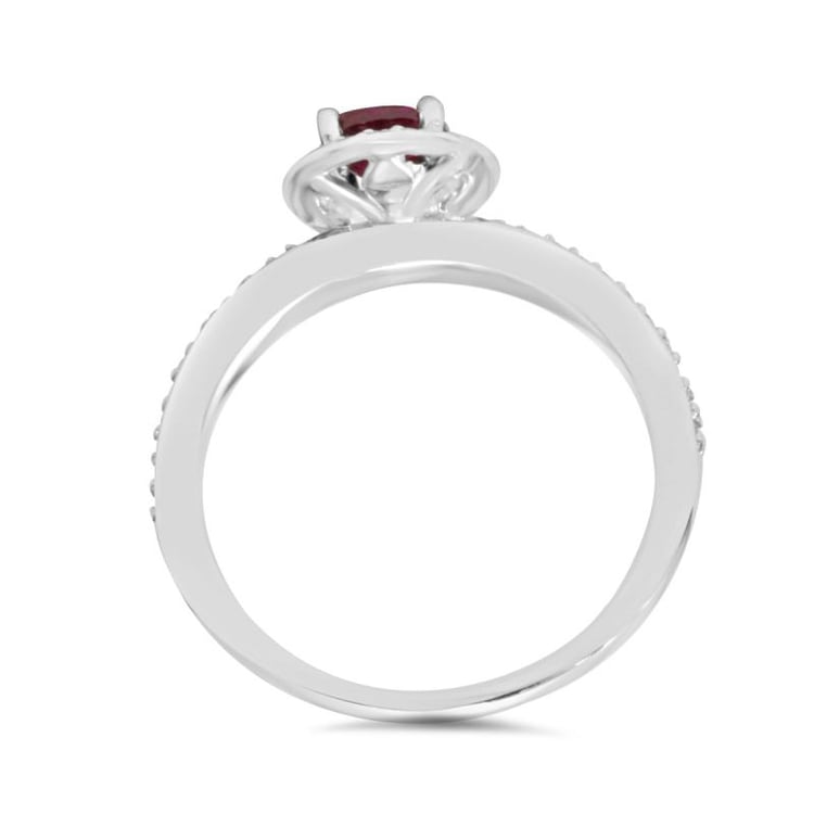 Diamantový prsten s rubínem 1980