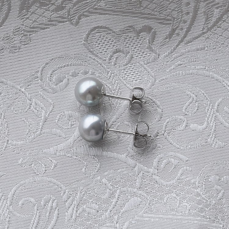 Zlaté náušnice s akoya perlami 63784