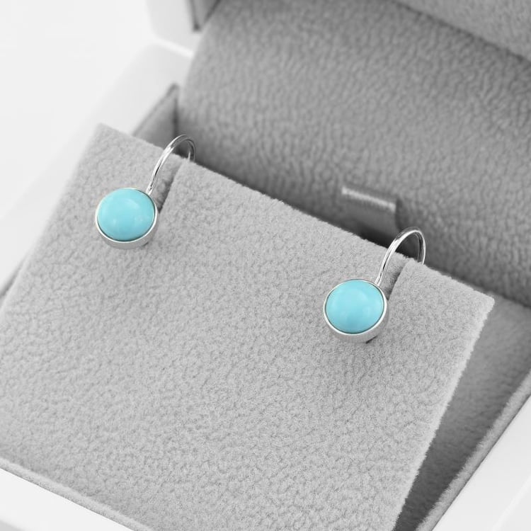 Visací tyrkysové náušnice 49401
