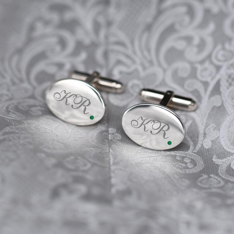 Manžetové knoflíčky se smaragdy 46950