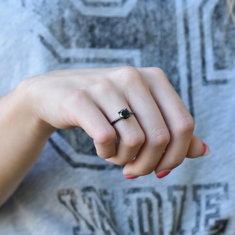 Zlatý diamantový prsten 12143