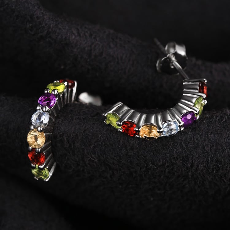 Náušnice s drahokamy 19298