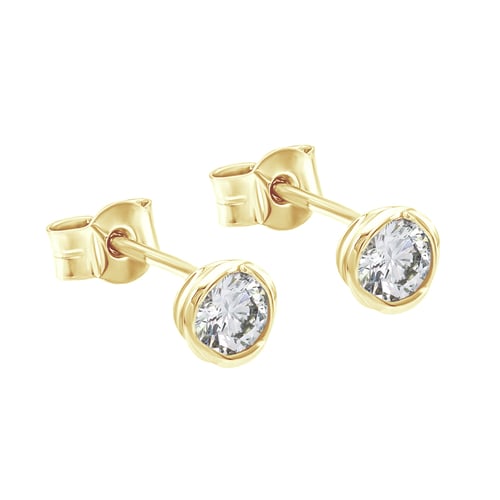 Elegantní diamantové náušnice Irja