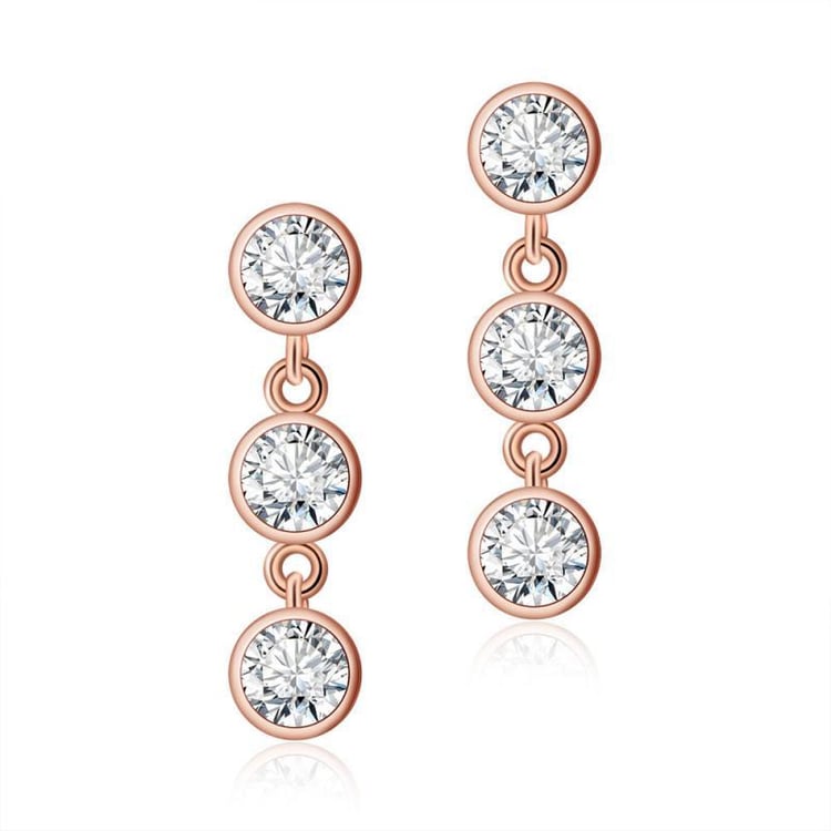 Pozlacené visací náušnice