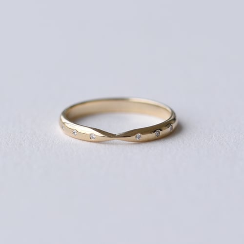 Minimalistický eternity prsten s lab-grown diamanty Toskani