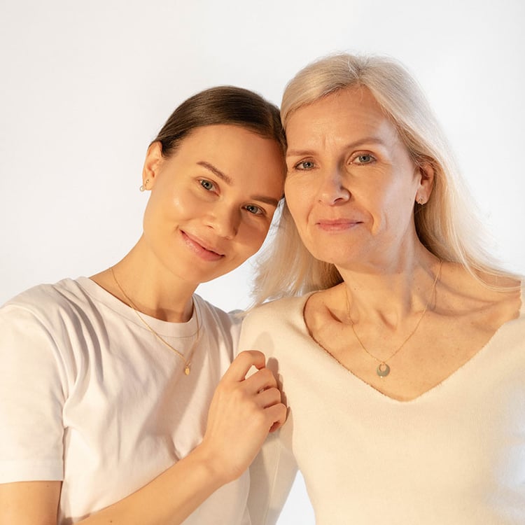 Set stříbrných karma přívěsků pro dva Rivas 99705