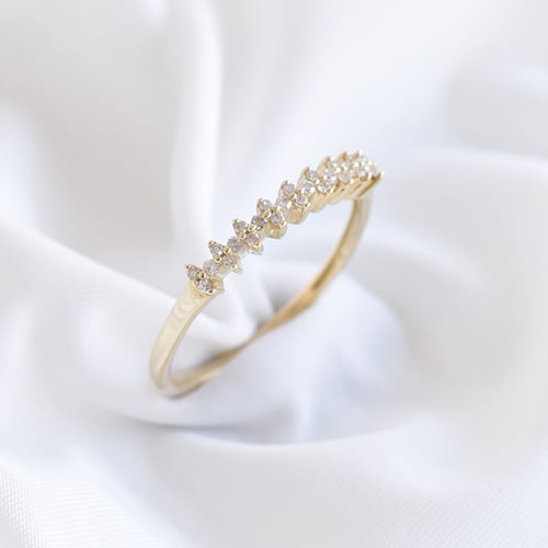 Stříbrný eternity prsten s lab-grown diamanty Betsy