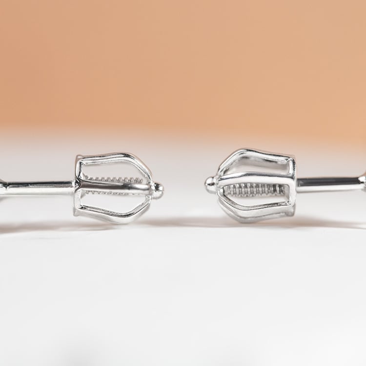 Náušnice s 2mm moissanity Tiny 151572