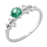 Zásnubní prsten se smaragdem a diamanty Olha
