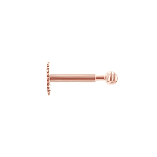 Zlatý labret piercing do ucha Izis