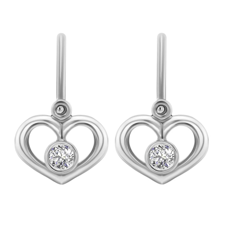 Dětské zlaté náušnice srdíčka