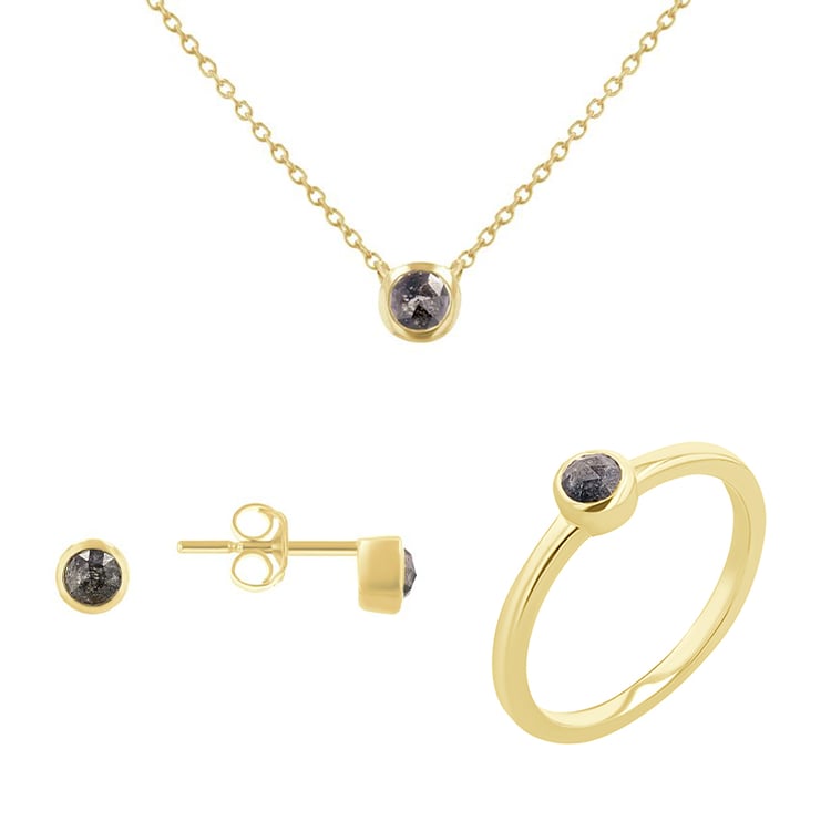 Kolekce šperků se salt and pepper diamanty Jana 117039