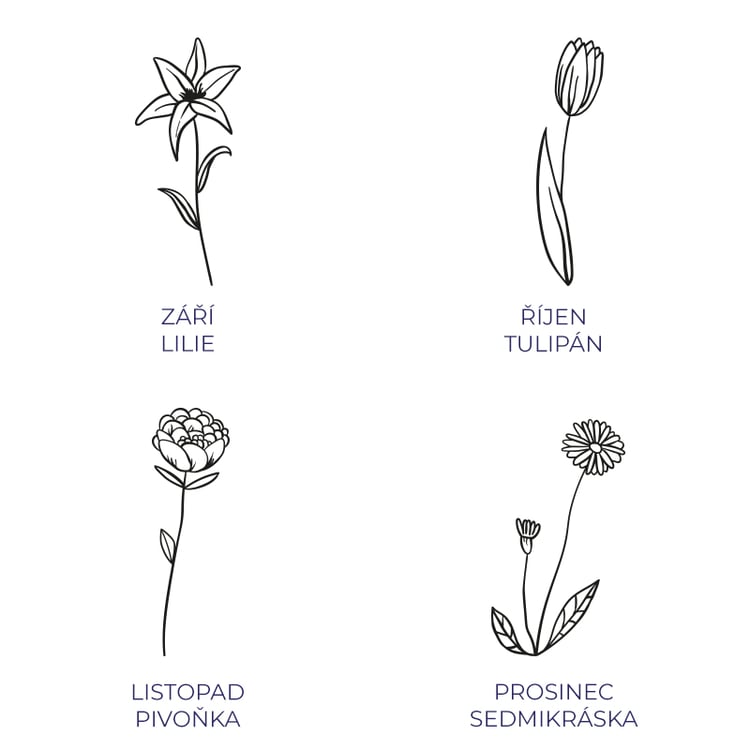 Oválný prsten s gravírem květiny Agatha 101208