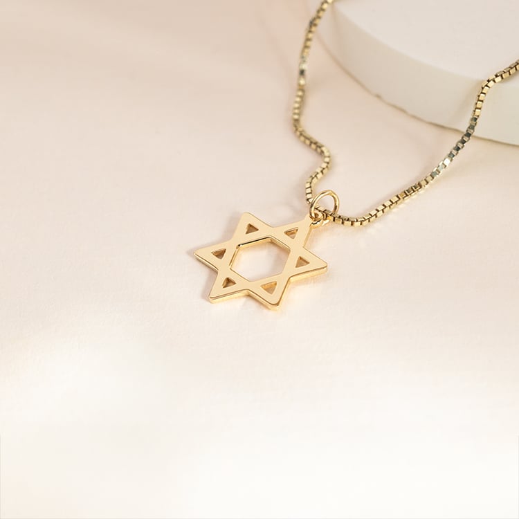 Stříbrný přívěsek Davidova hvězda 149993